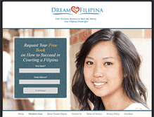 Tablet Screenshot of dreamfilipina.com